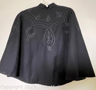  Victorian Mourning Cape with Trim