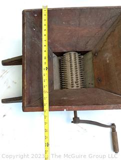 Hocking Valley Mfg. Co., Lancaster, OH Primitive Fruit Grinder Hopper 