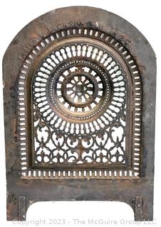 Cast Iron Arched Fireplace Summer Cover and Surround {NO SHIPPING}