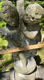 Cement Outdoor Garden Statue of Two Cherubs {NO SHIPPING}