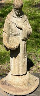 Cement Outdoor Garden Statue of St. Francis. {NO SHIPPING}