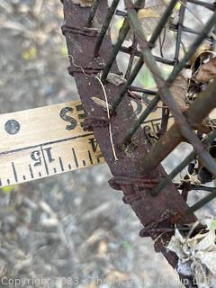 Primitive Metal Bird Cage, Some Rust {NO SHIPPING}