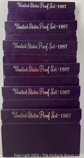 1987 United States Proof Coin Sets (x6)