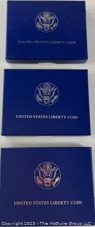 United States Liberty Coin Silver Dollar (x3)