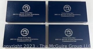 United States Mint 2002 United States Military Academy Bicentennial Commemorative Coin (x4) 