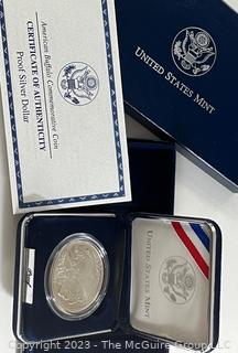 United States Mint Proof Silver Dollar American Buffalo Commemorative Coin (x3)