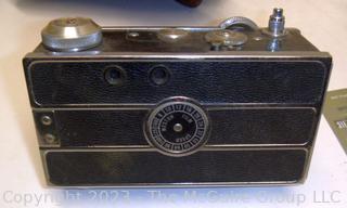 Selection of TWO (2) ARGUS C3 35mm film cameras; one leather camera case; both clean and mechanically working