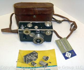 Selection of TWO (2) ARGUS C3 35mm film cameras; one leather camera case; both clean and mechanically working