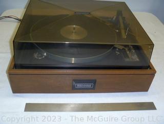 Vintage Benjamin Miracord ELAC 50H Record Player Turn Table Phonograph. w/dust cover and plinth 