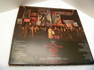 Selection of three (3) vinyl records: Musicals - Evita, Sound of Music w/insert, & My Fair Lady