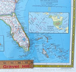 National Geographic United States Wall Map Mounted on Wood & Dry Erase Laminated.  30" x 40"