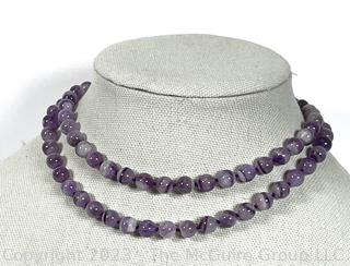 Amethyst Bead Necklace