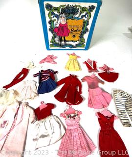 Group of Vintage Mattel Barbie Skipper Clothes and Carrying Case.