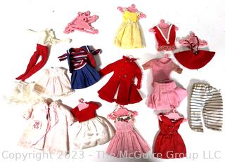 Group of Vintage Mattel Barbie Skipper Clothes and Carrying Case.