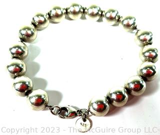 Tiffany Sterling Silver Ball Bead Bracelet