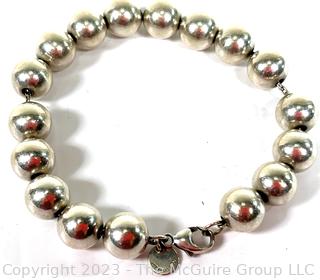 Tiffany Sterling Silver Ball Bead Bracelet