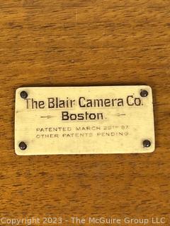 Blair Hawk Eye Wooden Detective Camera Antique 1890s 