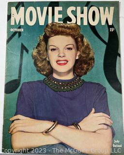 Three (3) Vintage Editions of Movie Show Magazine Including Judy Garland.