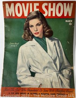 Three (3) Vintage Editions of Movie Show Magazine Including Judy Garland.