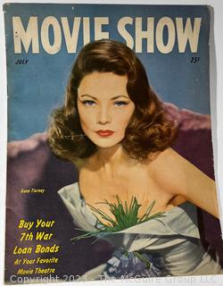 Three (3) Vintage Editions of Movie Show Magazine Including Rita Hayworth