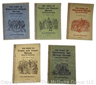 Five (5) Pictorial History of Britain Books Told in Pictures by CW Airne 