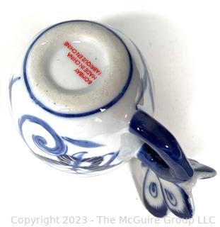 Collection of Blue and White Porcelain Serving Pieces, Various Makers Marks. 