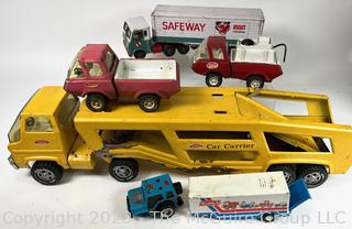 Five (5) Vintage Steel Toy Cars and Trucks.