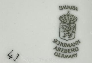 Schumann Arzberg Bavaria German Porcelain Fruit Dessert Plates