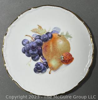 Schumann Arzberg Bavaria German Porcelain Fruit Dessert Plates