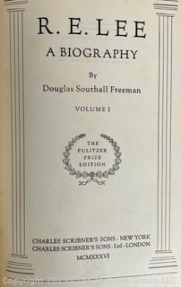 Complete Four Volume Set - R.E.Lee (Robert E. Lee): A Biography by Douglas Southall Freeman, 1936