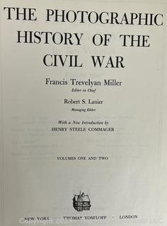 Five (5) Volume Set of The Photographic History Of The Civil War By Henry Steele Commager …