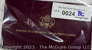 United States Mint 1988 Olympic Proof Five Dollar Gold Coin 