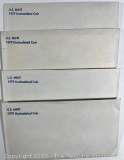 United States Mint 1979 Uncirculated Coin Set (x4)