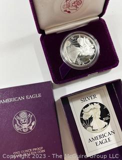 United States Mint American Eagle One Ounce Proof Silver Bullion Coin: Years 1986, 1987, 1988, 1989