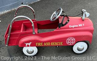 Search and Rescue Vintage Pedal Toy Fire Engine 