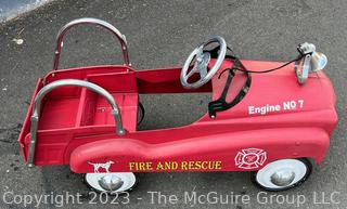 Search and Rescue Vintage Pedal Toy Fire Engine 