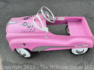 Pink InStep Steel Retro Pedal Car Ride-On Toy 