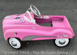 Pink InStep Steel Retro Pedal Car Ride-On Toy 