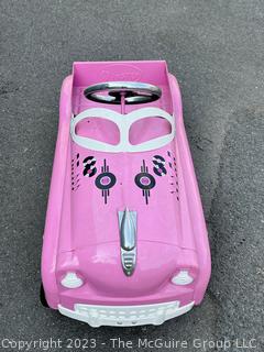 Pink InStep Steel Retro Pedal Car Ride-On Toy 