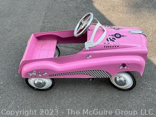 Pink InStep Steel Retro Pedal Car Ride-On Toy 