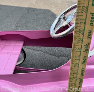 Pink InStep Steel Retro Pedal Car Ride-On Toy 