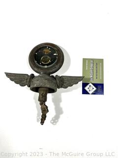 Boyce Studebaker Moto Meter Hood Ornament with Wings. 