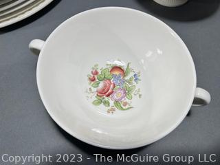 69 Piece Set of Wedgwood Wellesley Mayfair Porcelain Dinnerware