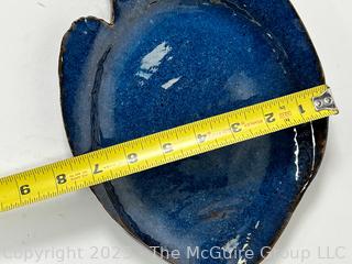 Two (2) Ceramic Pottery Serving Trays, One Shaped Like Fish. 