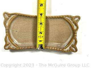 Two (2) Ceramic Pottery Serving Trays, One Shaped Like Fish. 