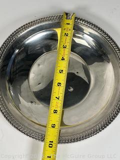 Silver Plate Serving Bowl.  10" diameter