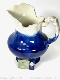 Porcelain Blue and Wash Basin Pitcher