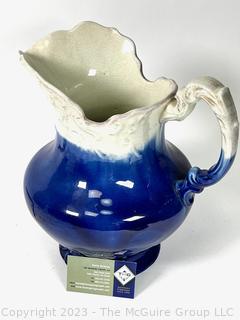 Porcelain Blue and Wash Basin Pitcher