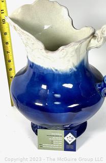 Porcelain Blue and Wash Basin Pitcher