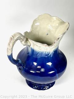 Porcelain Blue and Wash Basin Pitcher